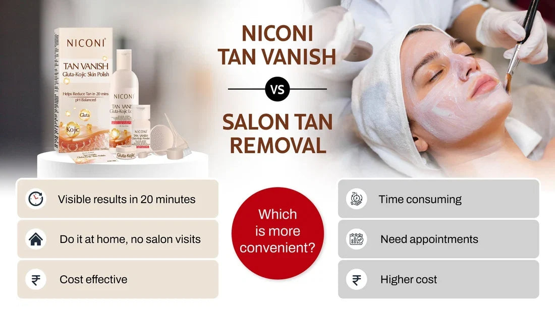 Niconi Tan Vanish vs Salon Tan Removal: Which Is More Convenient?