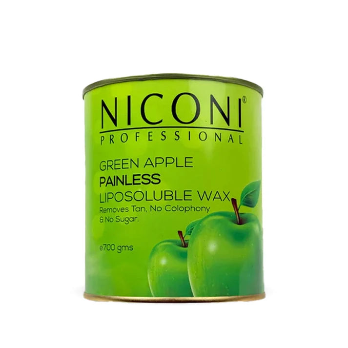 NICONI Painless Liposoluble Hair Removal Wax (Green Apple) 700gms