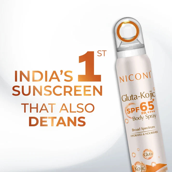 Niconi Gluta-Kojic SPF 65+ PA++++ Body Spray (180ml)