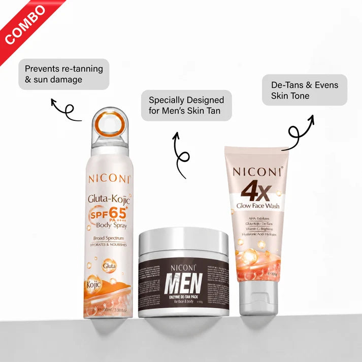 Men Daily Detan + Protect Combo
